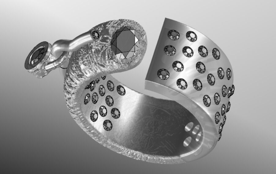 Ring ak 2 3D print model_14