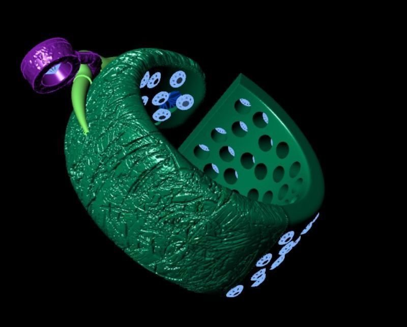 Ring ak 2 3D print model_8