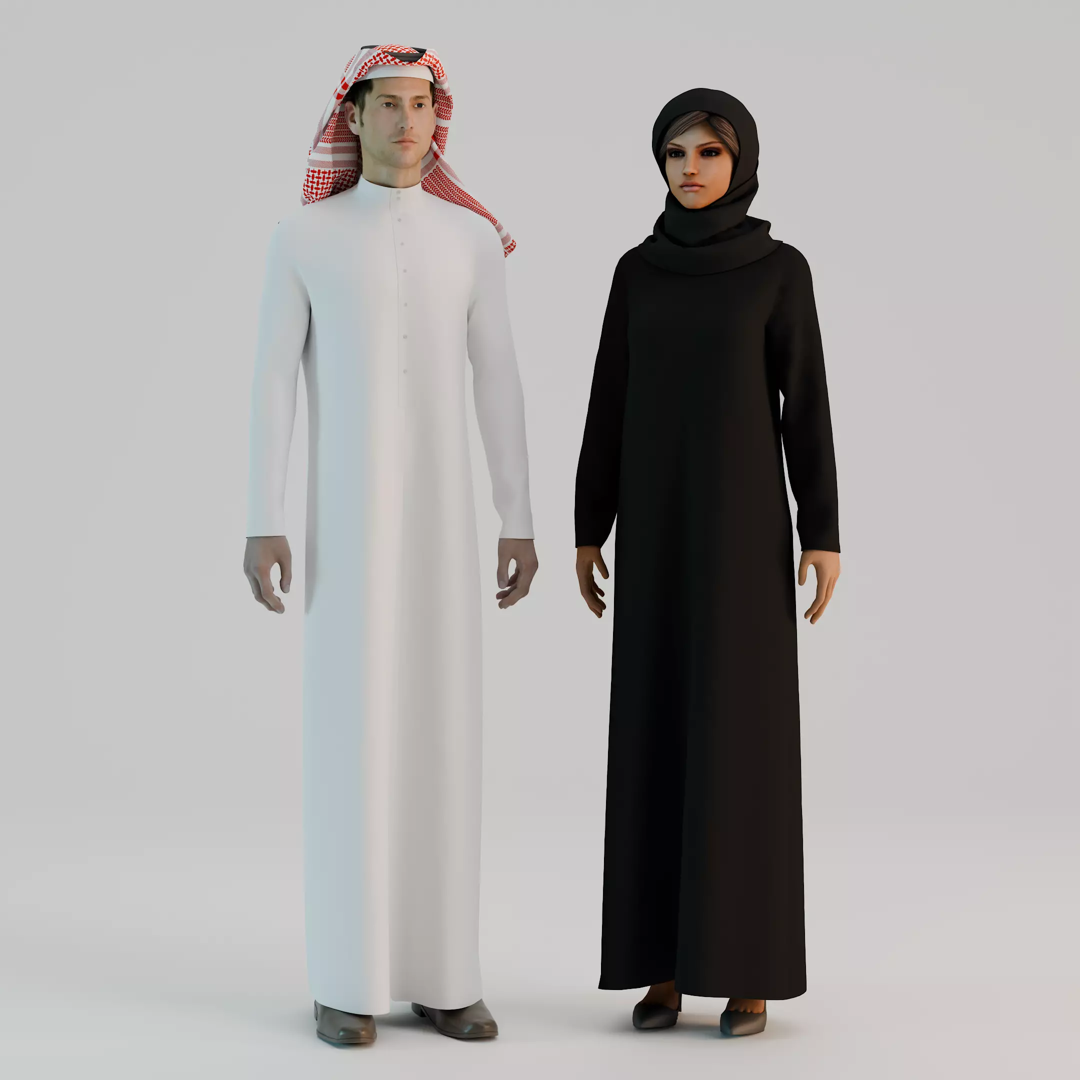 SAUDI ARABIA TRADITIONAL CLOTHING STYLE  3D model_0