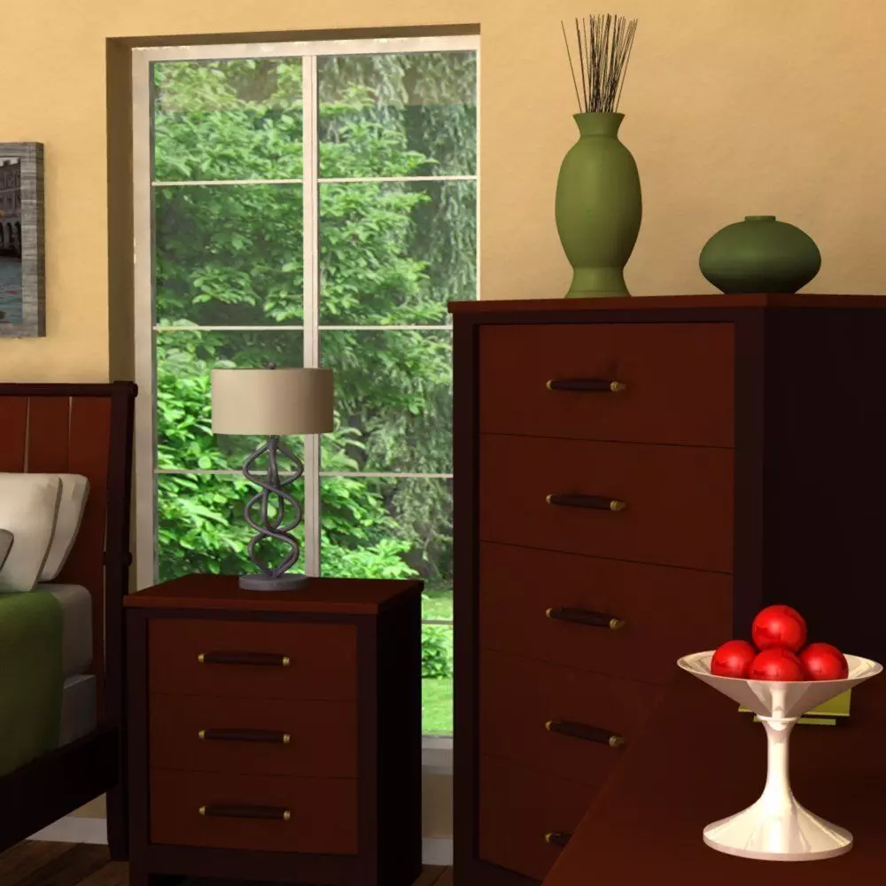 Upscale Bedroom 3D model_0