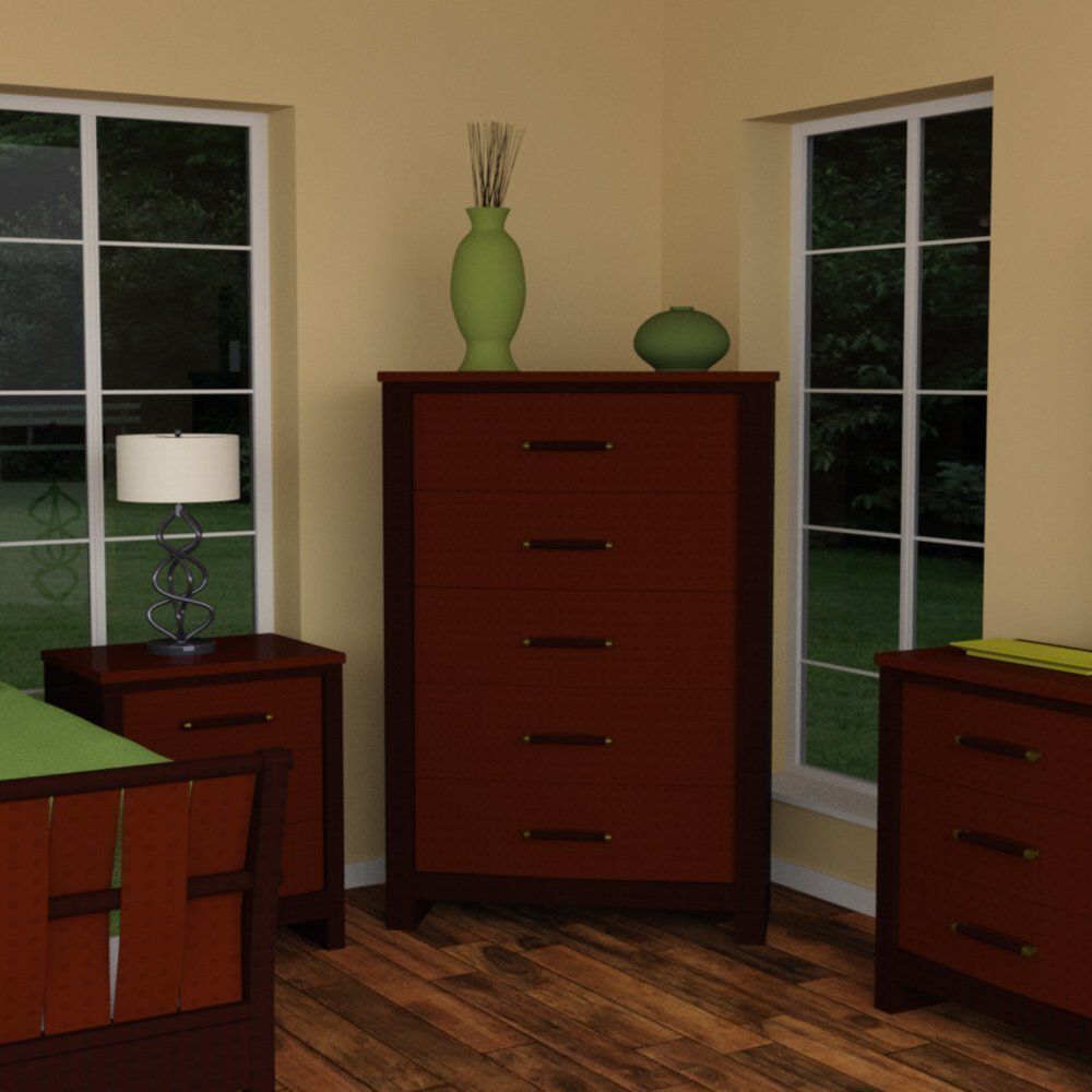 Upscale Bedroom 3D model_17