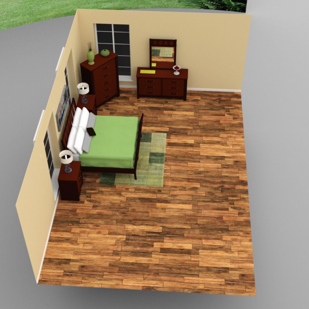 Upscale Bedroom 3D model_13