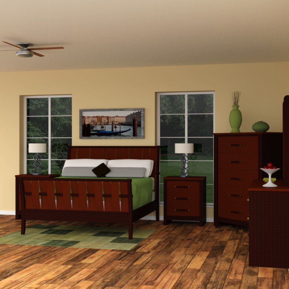 Upscale Bedroom 3D model_10