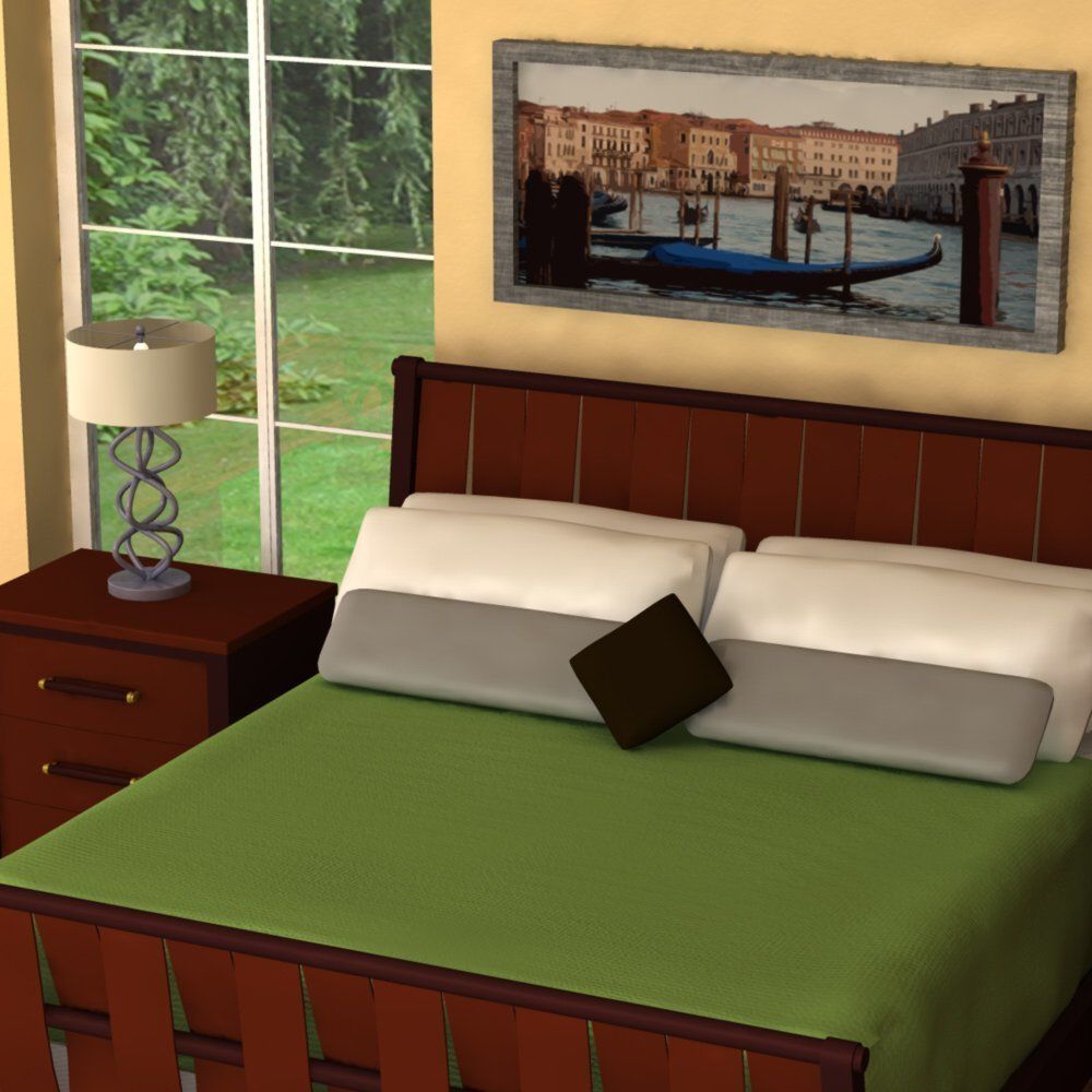 Upscale Bedroom 3D model_6