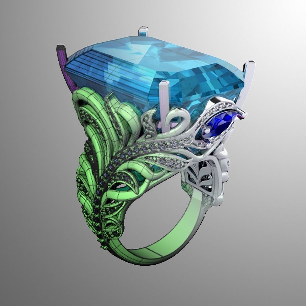 Ring ak 3 3D print model_1