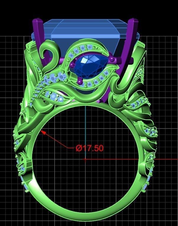 Ring ak 3 3D print model_6