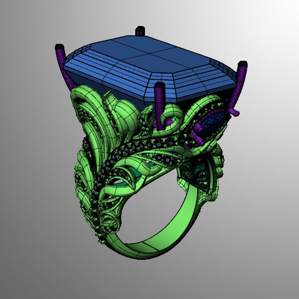 Ring ak 3 3D print model_2