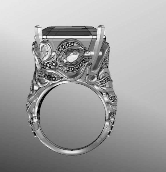 Ring ak 3 3D print model_14