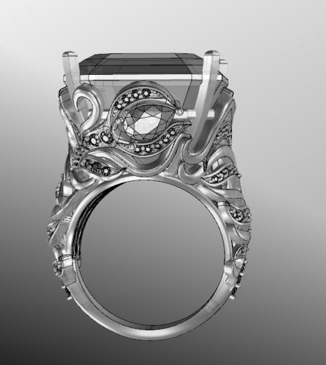 Ring ak 3 3D print model_17