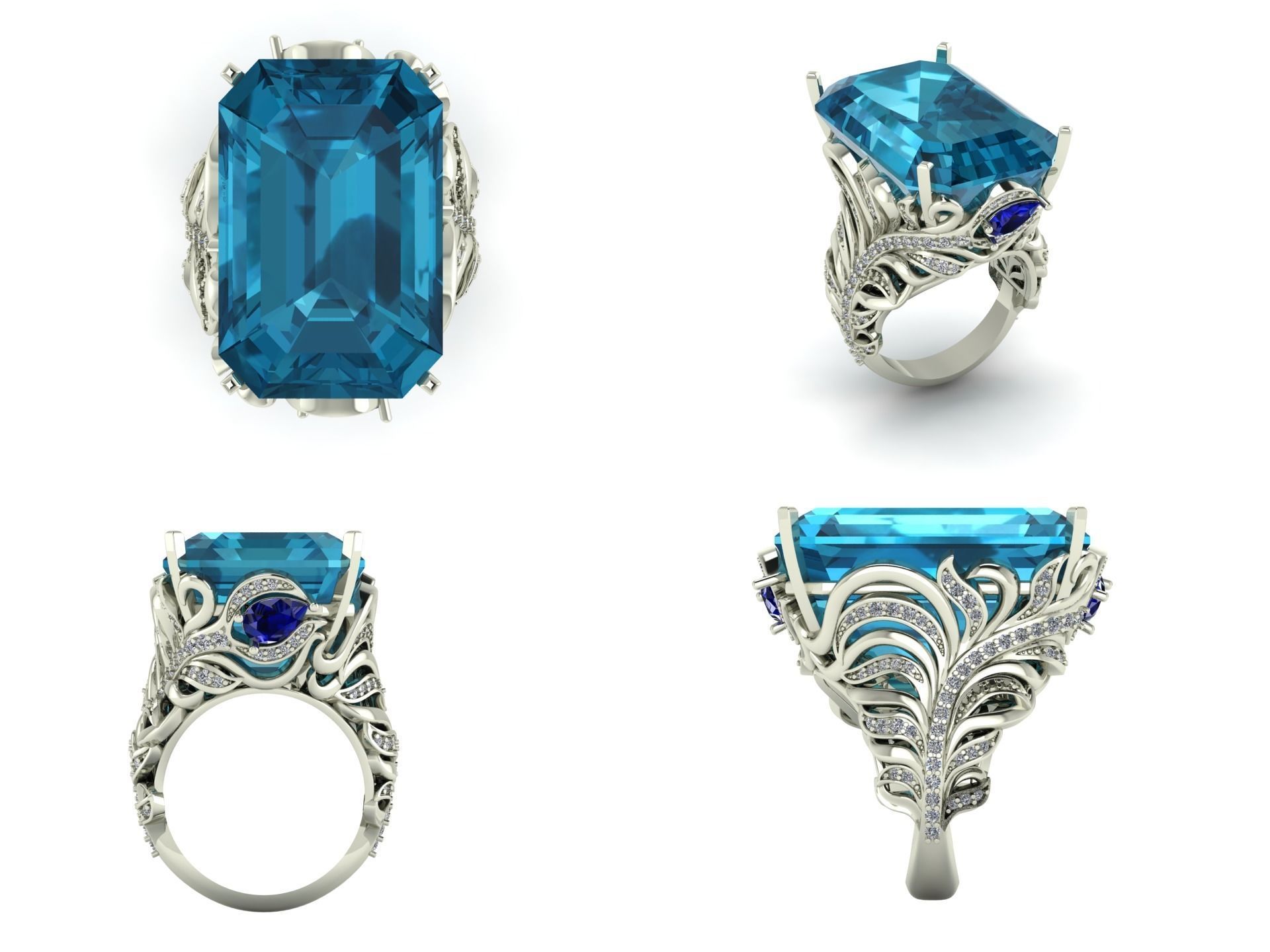 Ring ak 3 3D print model_5