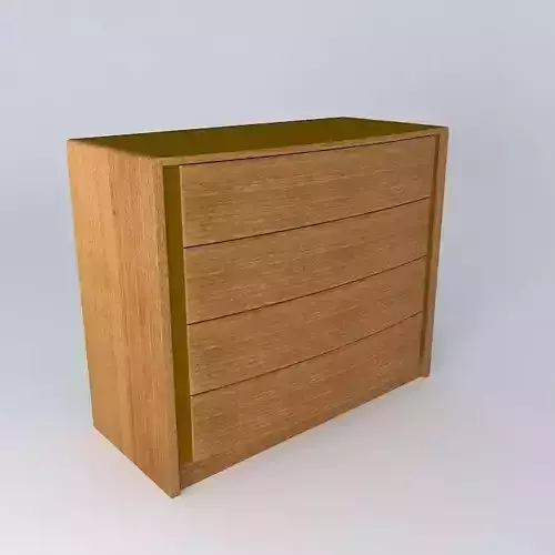 Convenient wooden chest of drawers
