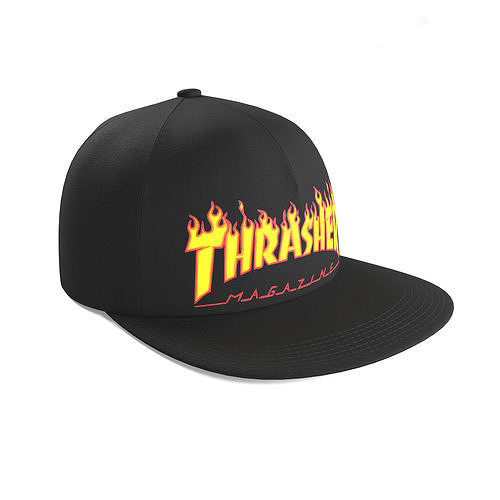 thrasher snapback Free 3D model