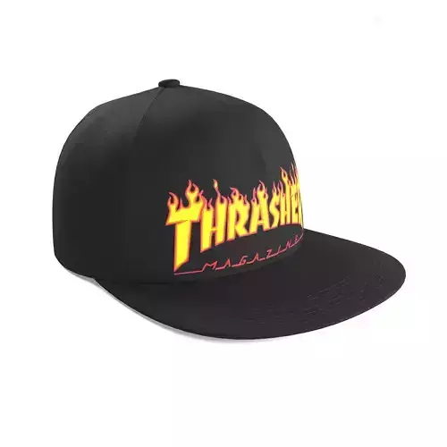 thrasher snapback Free 3D model
