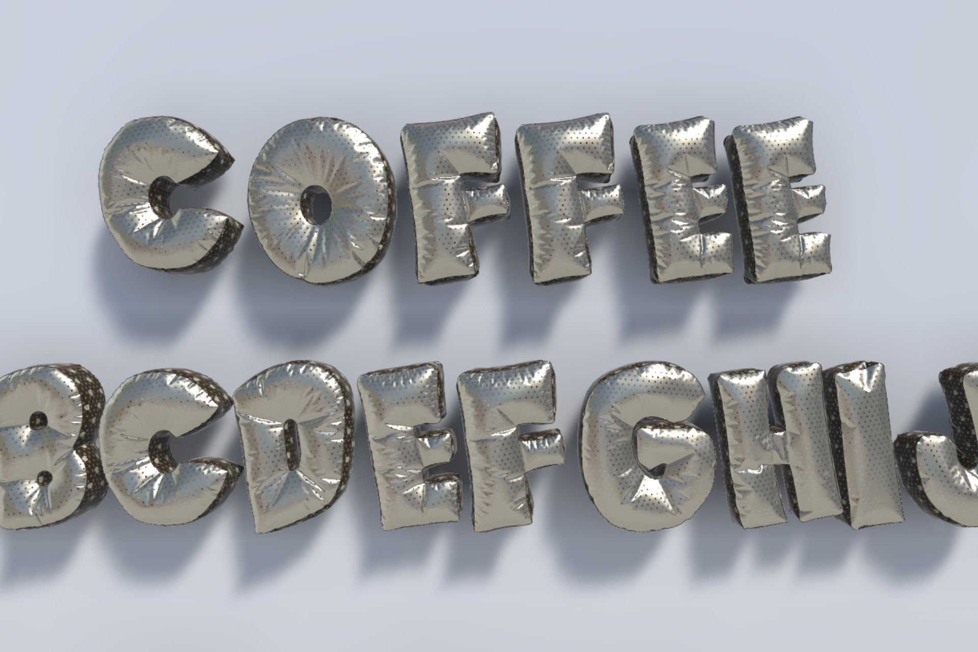 Alphabet Decor balloons and pillows UE4 and Unity bundle Low-poly 3D model_5