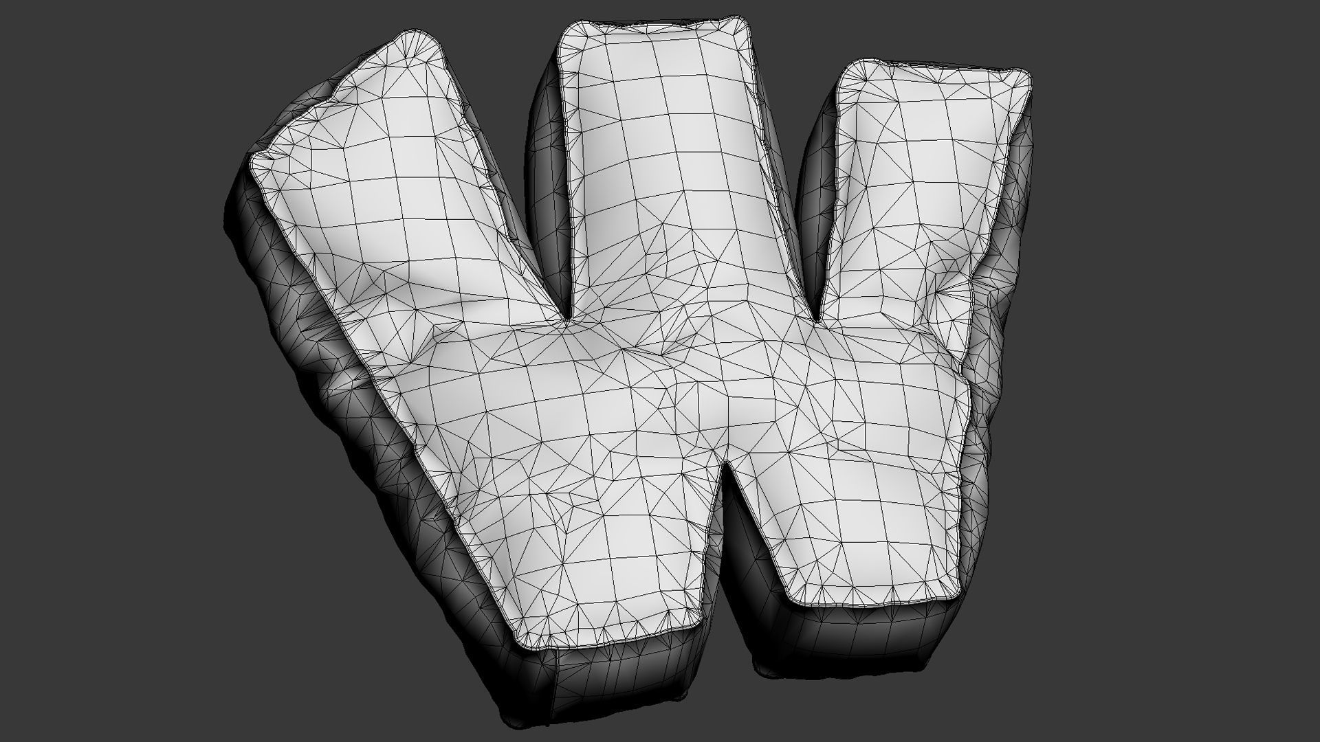 Alphabet Decor balloons and pillows UE4 and Unity bundle Low-poly 3D model_17