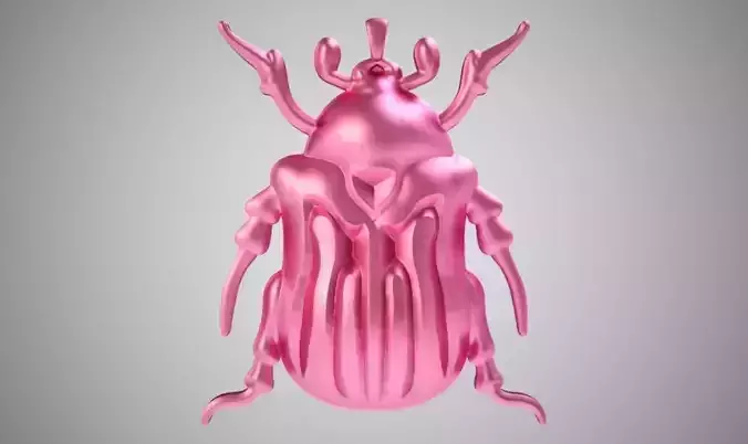 Beetle Necklace 3D print model