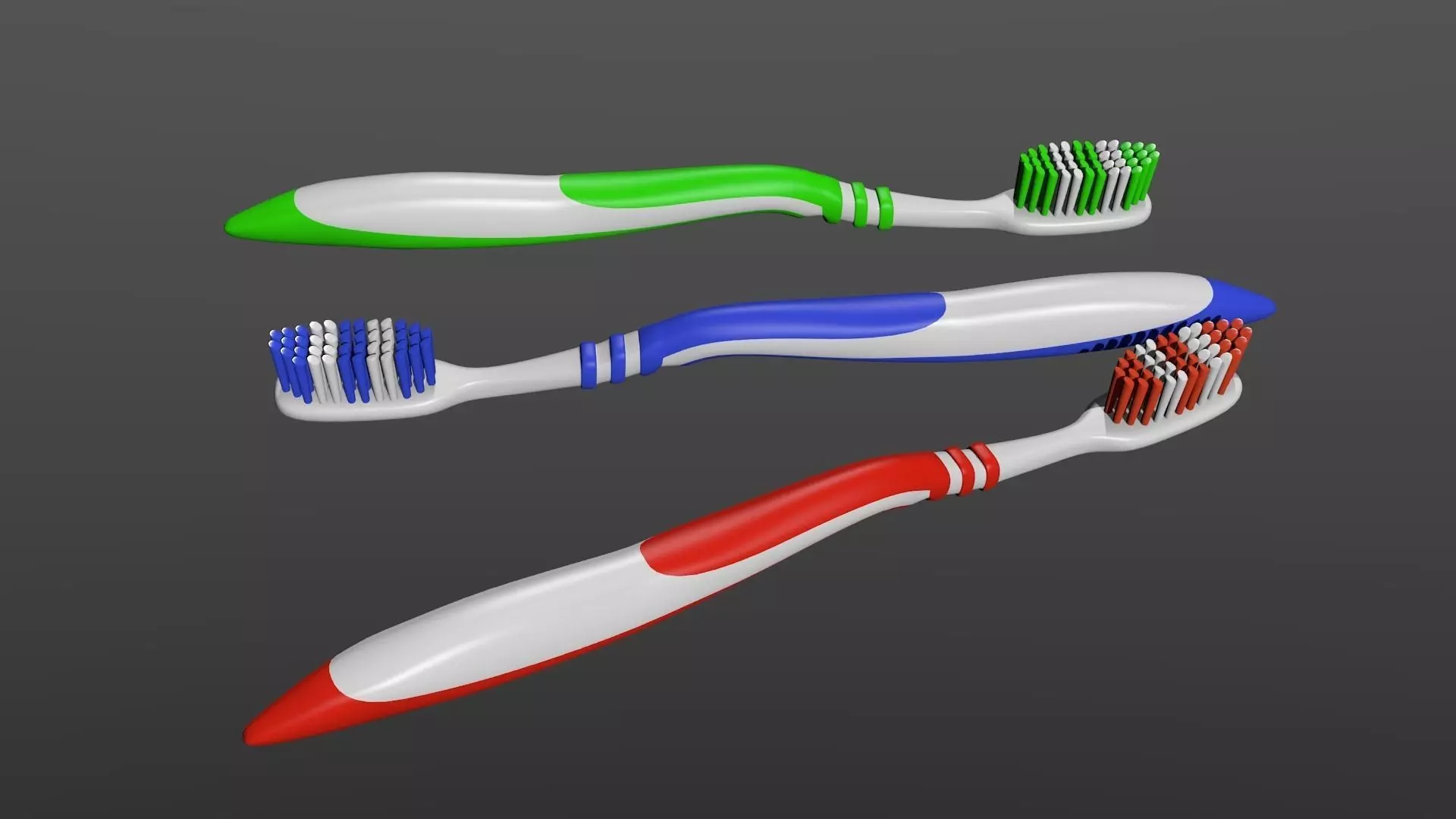 3d Tooth Brush Low-poly 3D model
