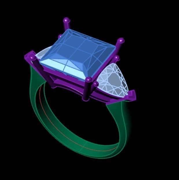 Ring ak 7 3D print model_10