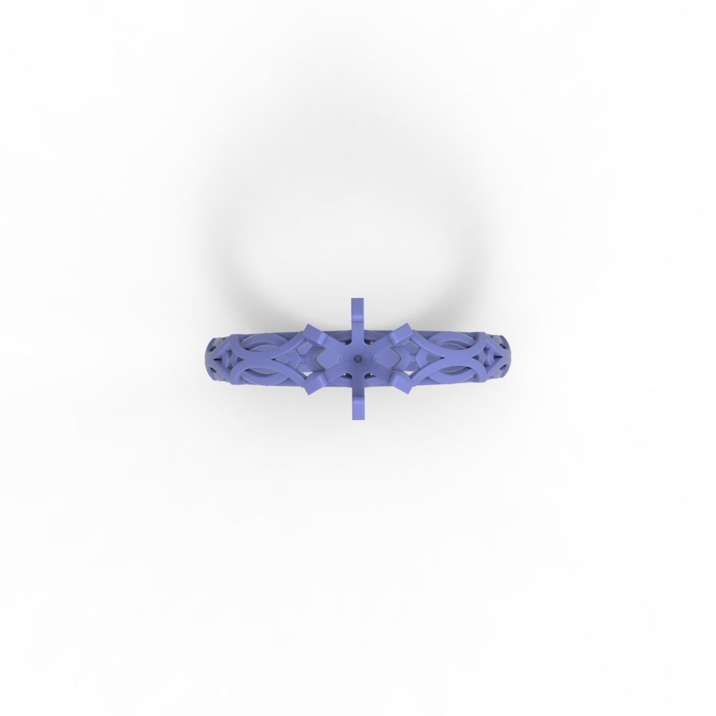 Solitaire Wedding Engagement Women Diamond Ring  3dm stl  3D print model_24