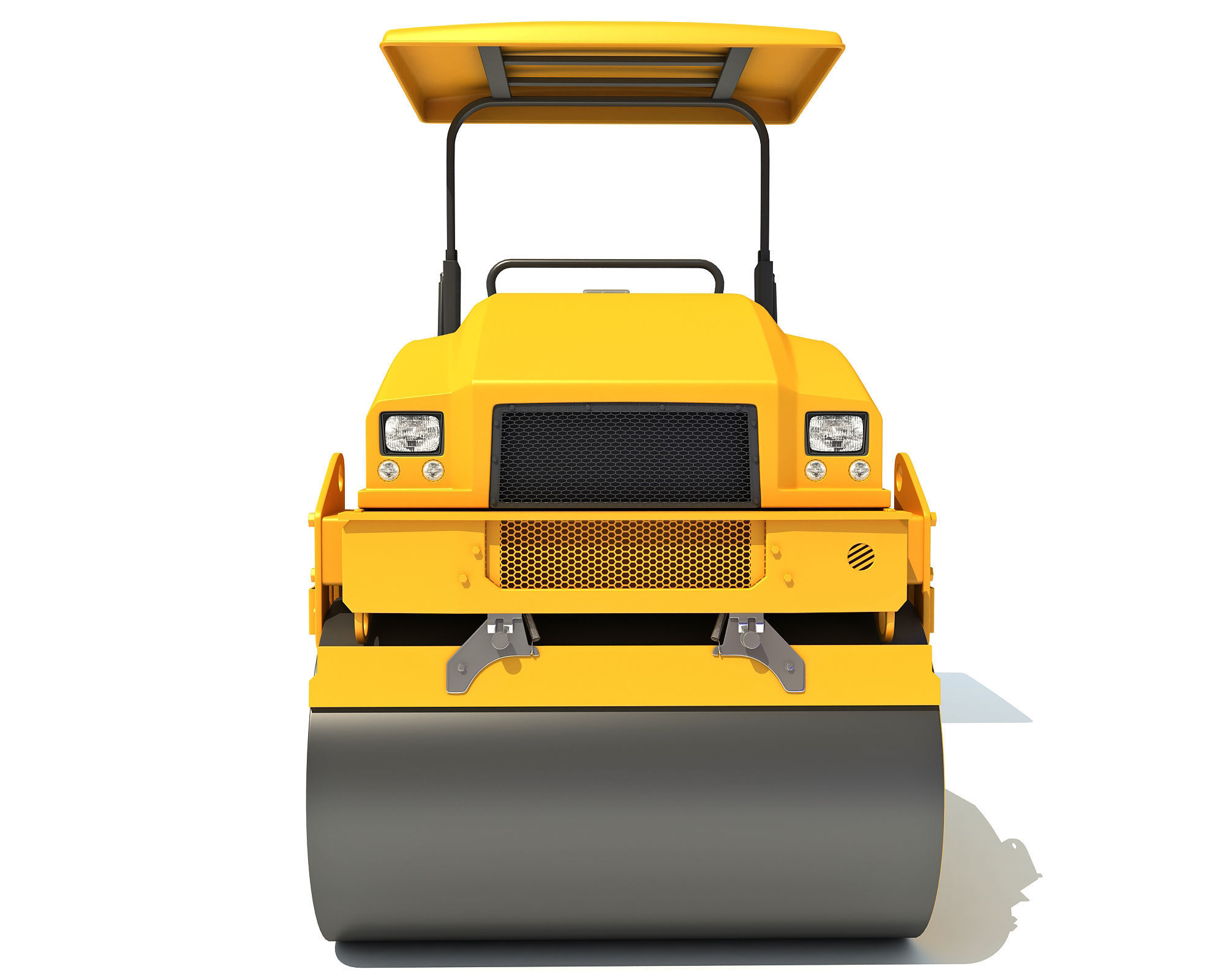 Tandem Vibratory Road Roller 3D model_8