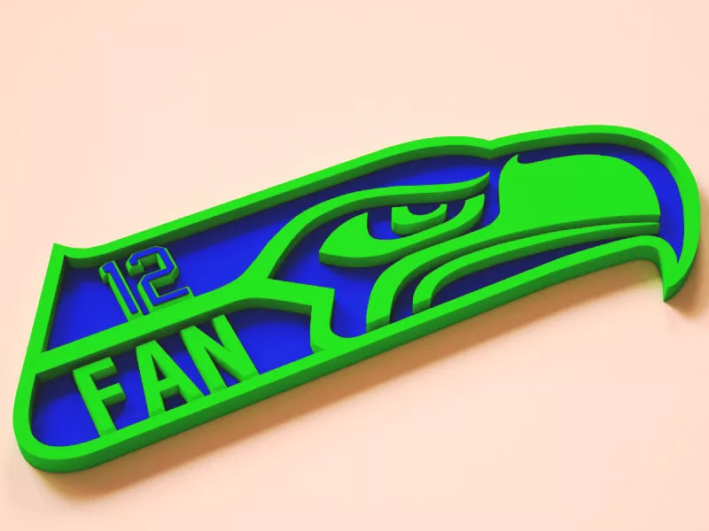 Seahawks Logo Free 3D print model