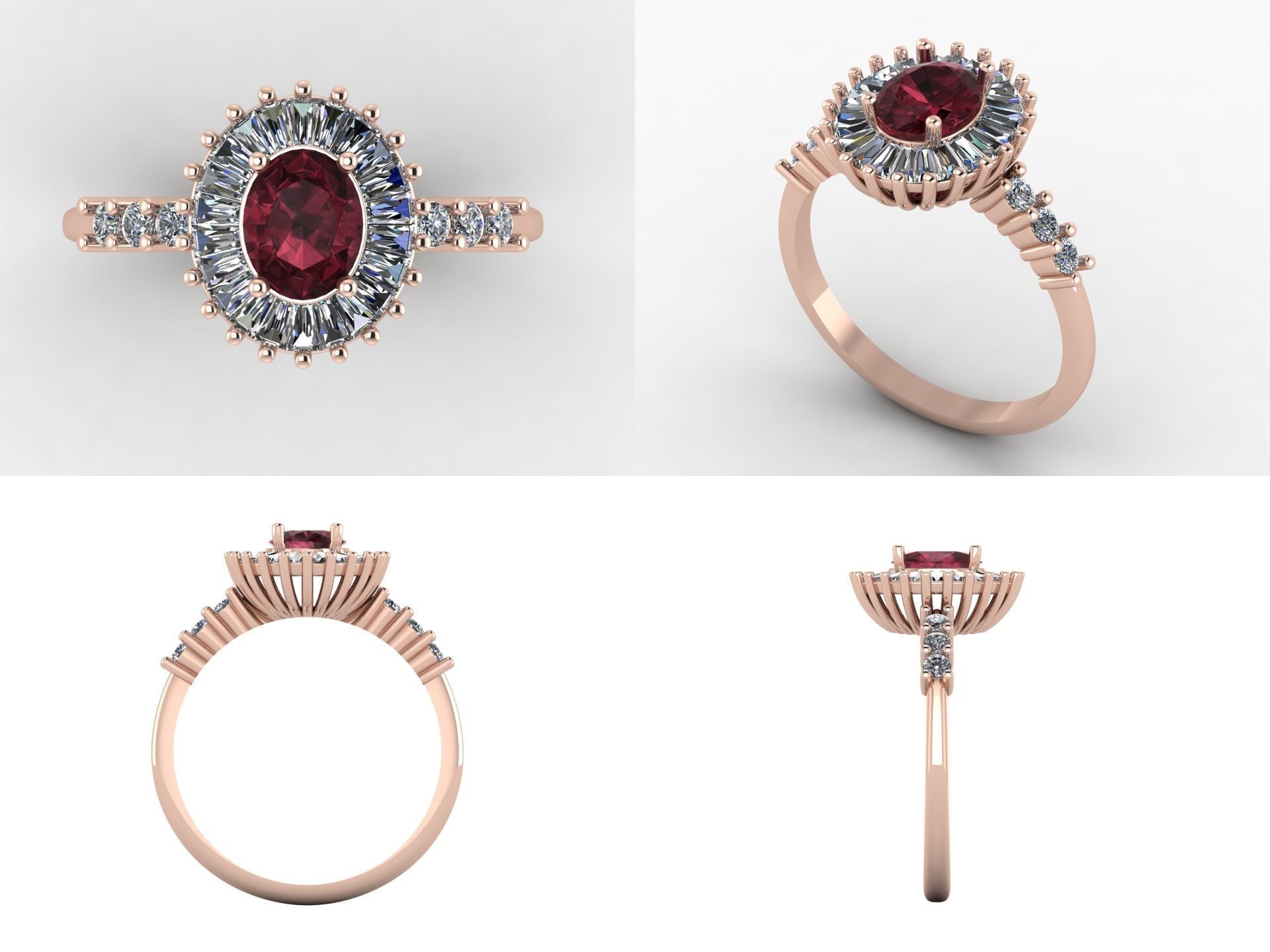 Ring akr 4 3D print model_3