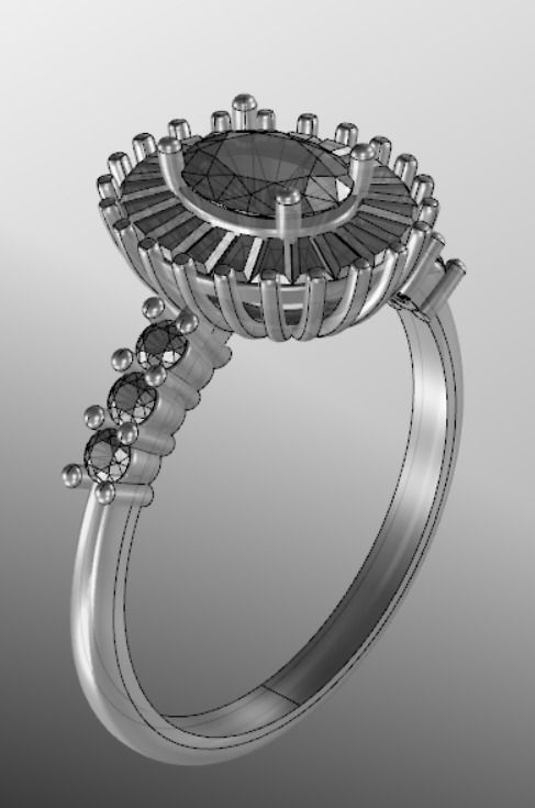 Ring akr 4 3D print model_15