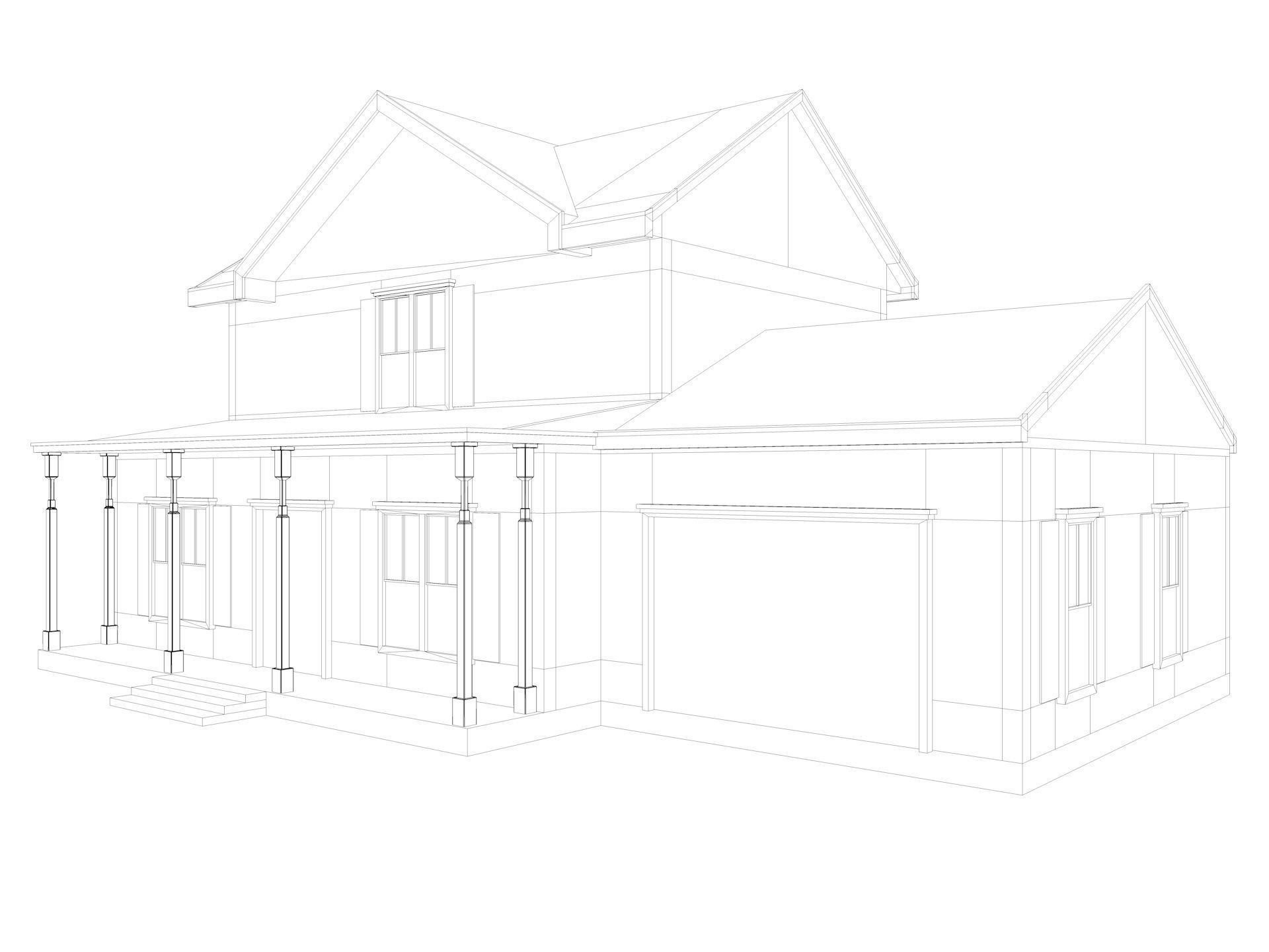  Five House Collection 3D model_13