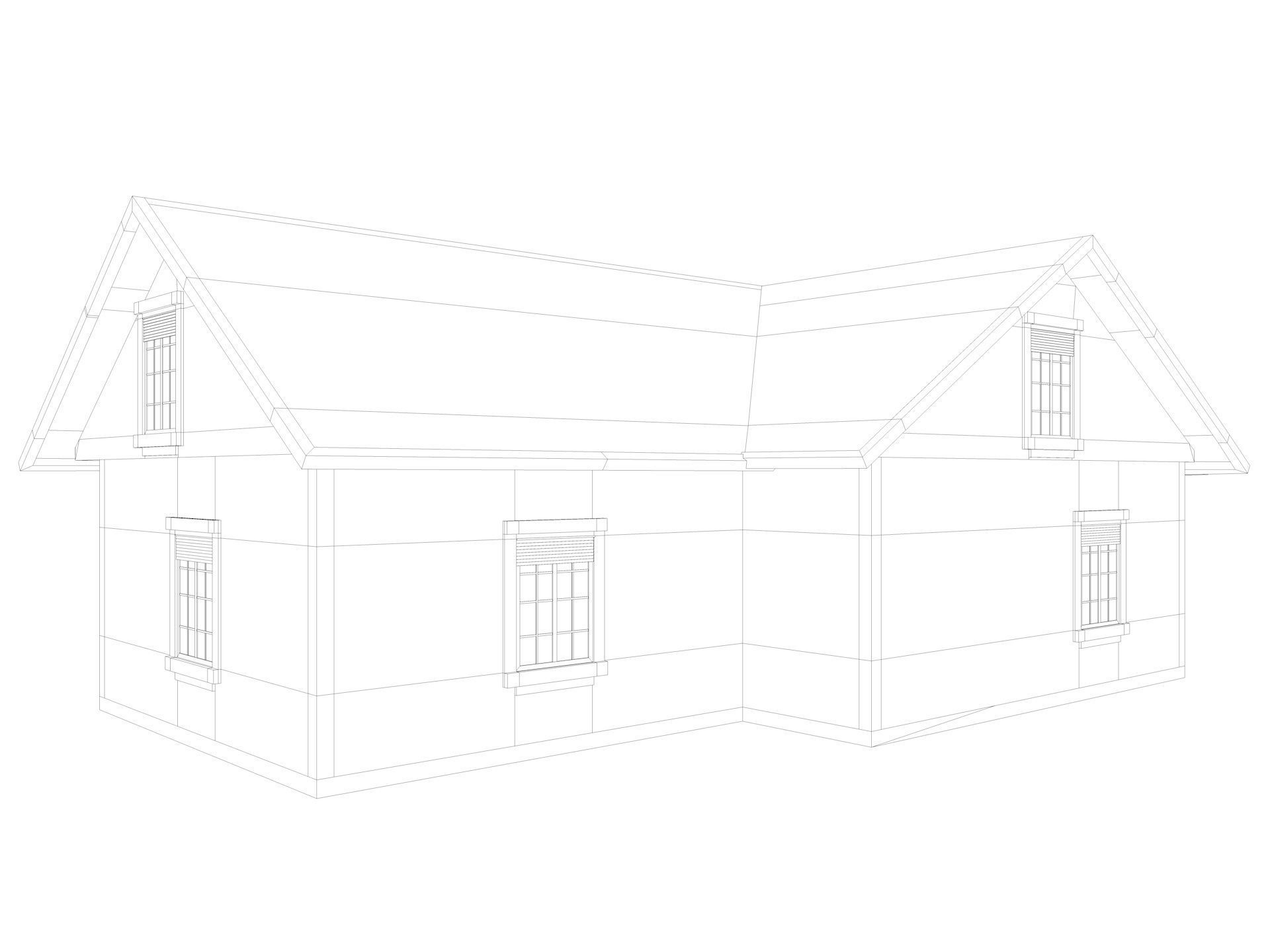  Five House Collection 3D model_22