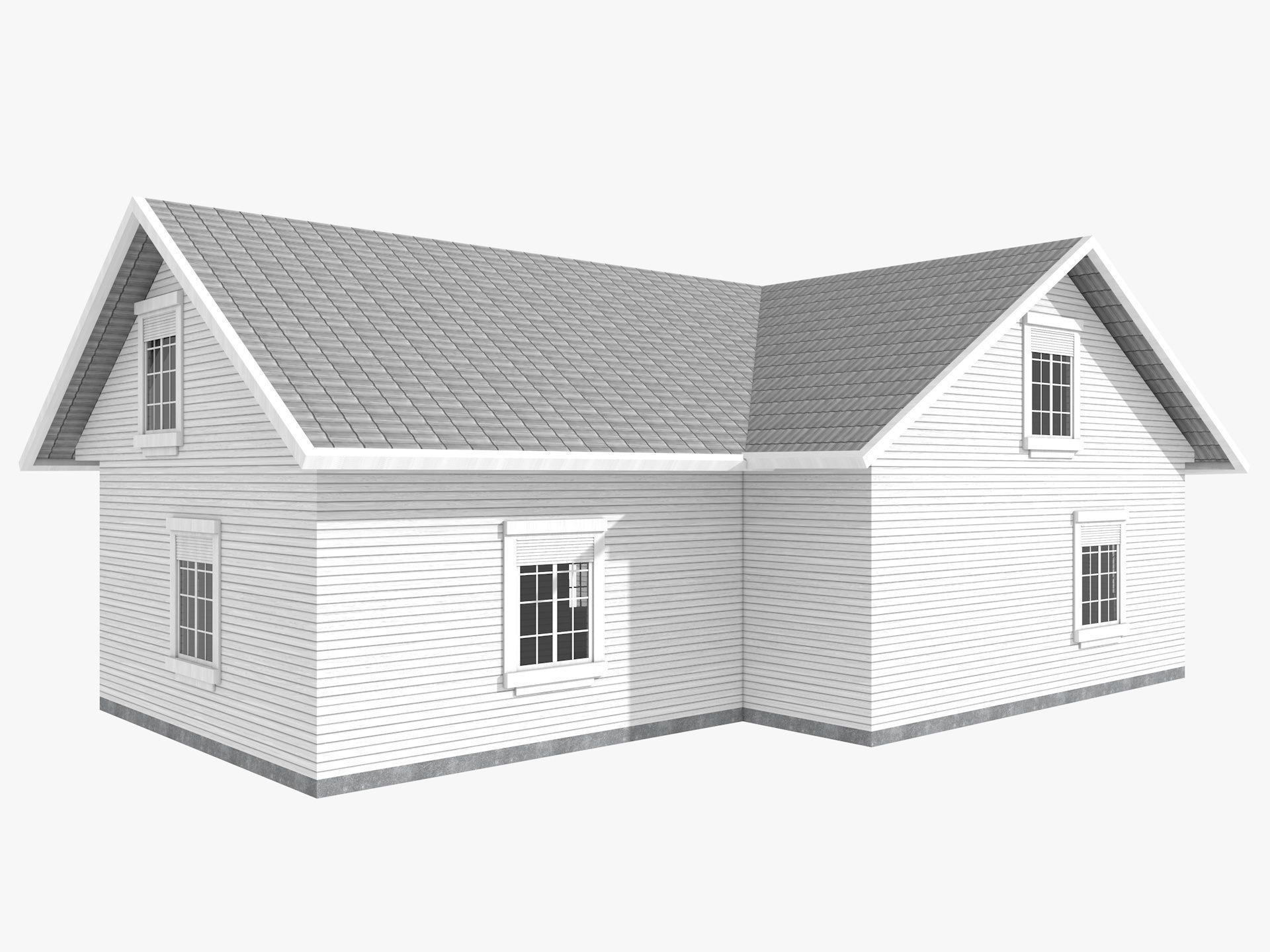  Five House Collection 3D model_20
