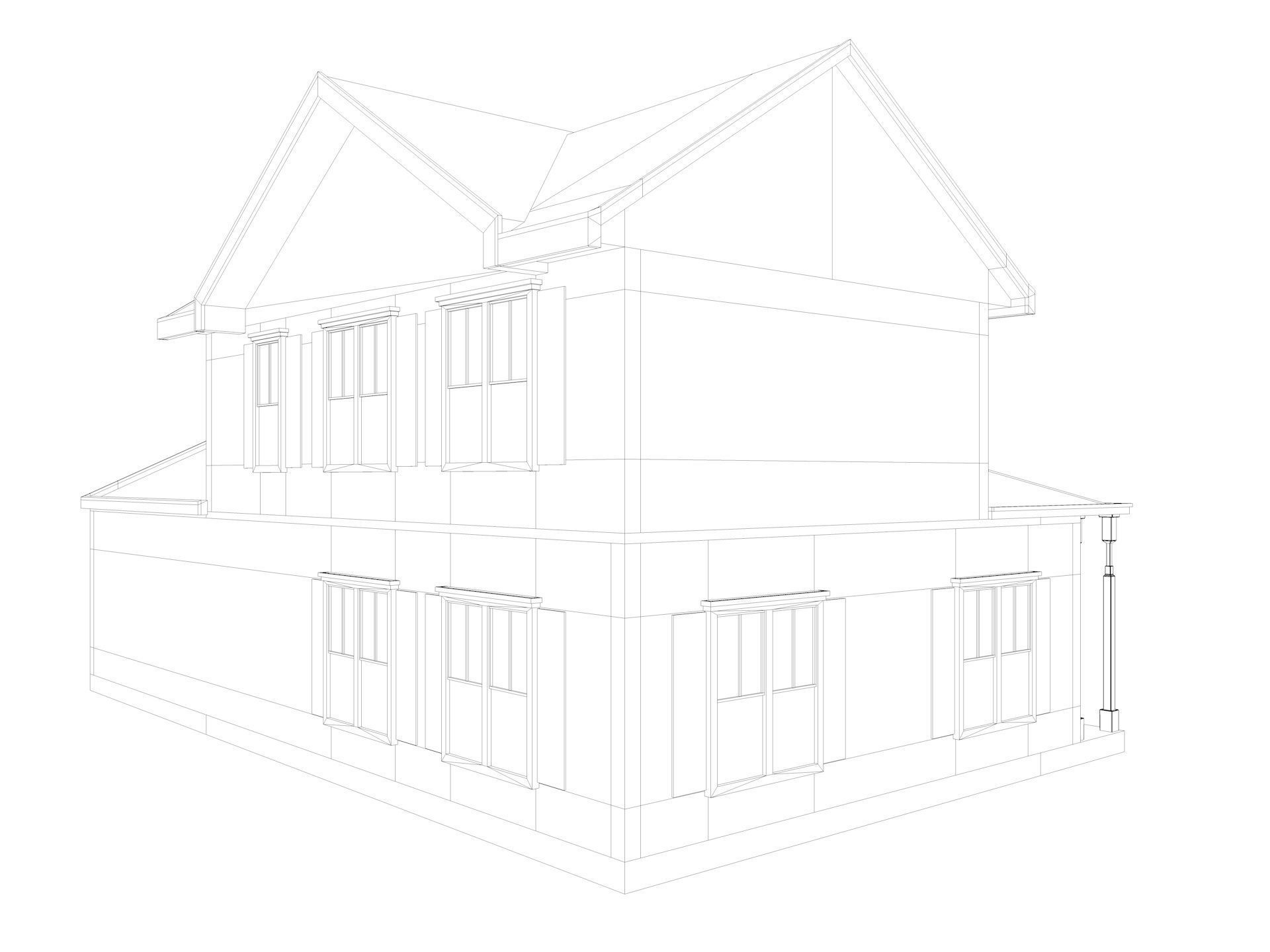  Five House Collection 3D model_14