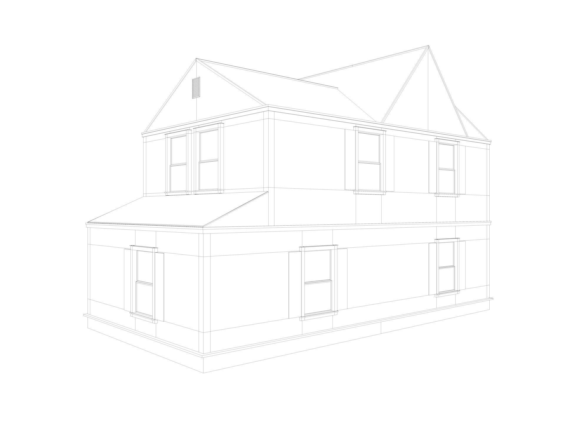  Five House Collection 3D model_10
