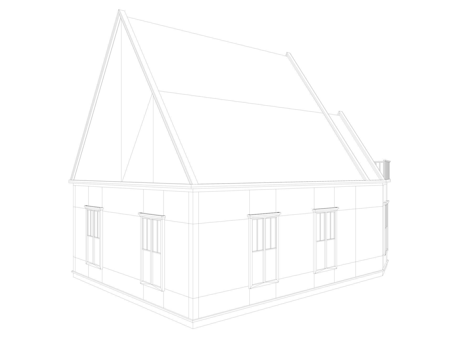  Five House Collection 3D model_18