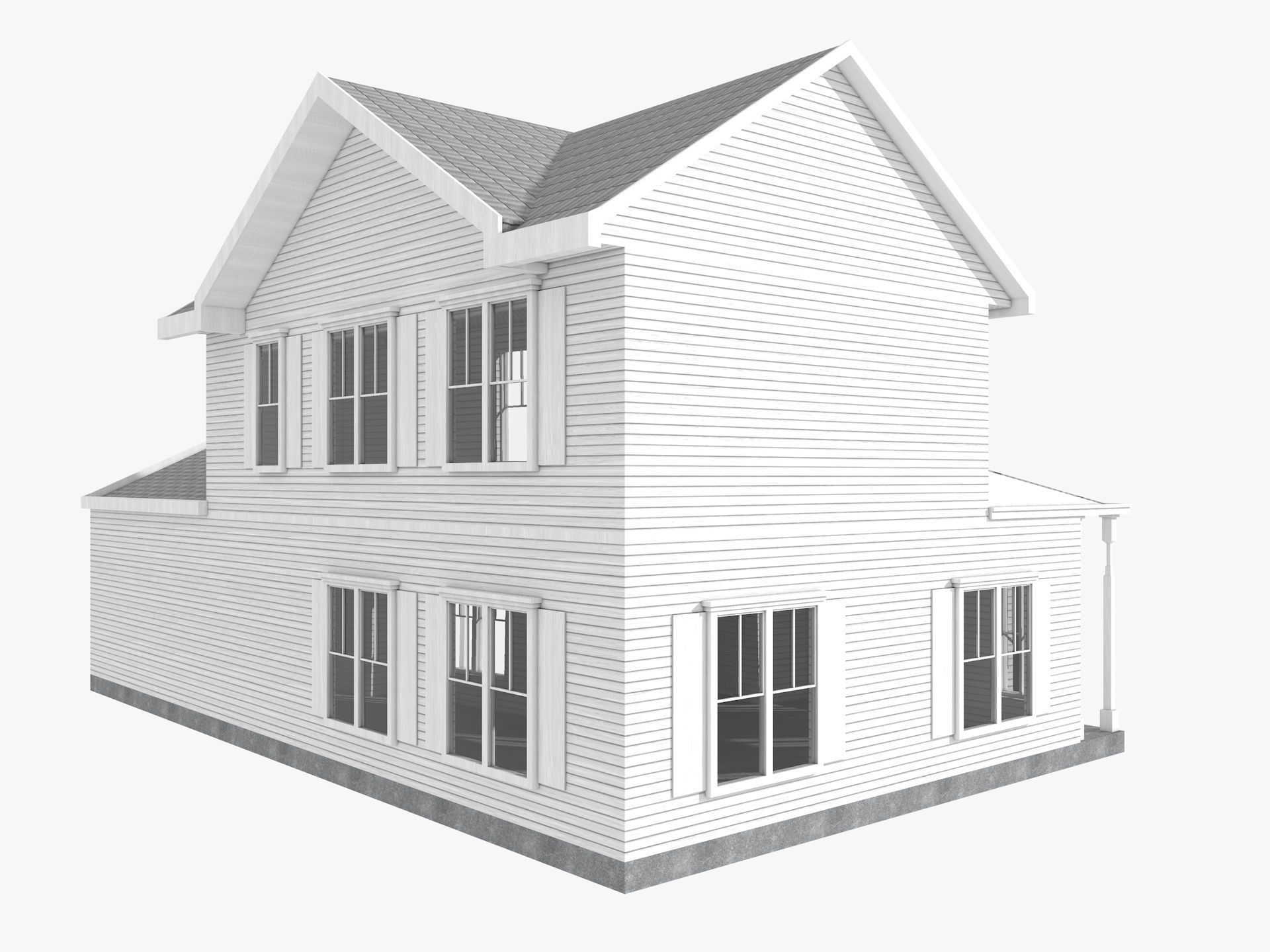  Five House Collection 3D model_12