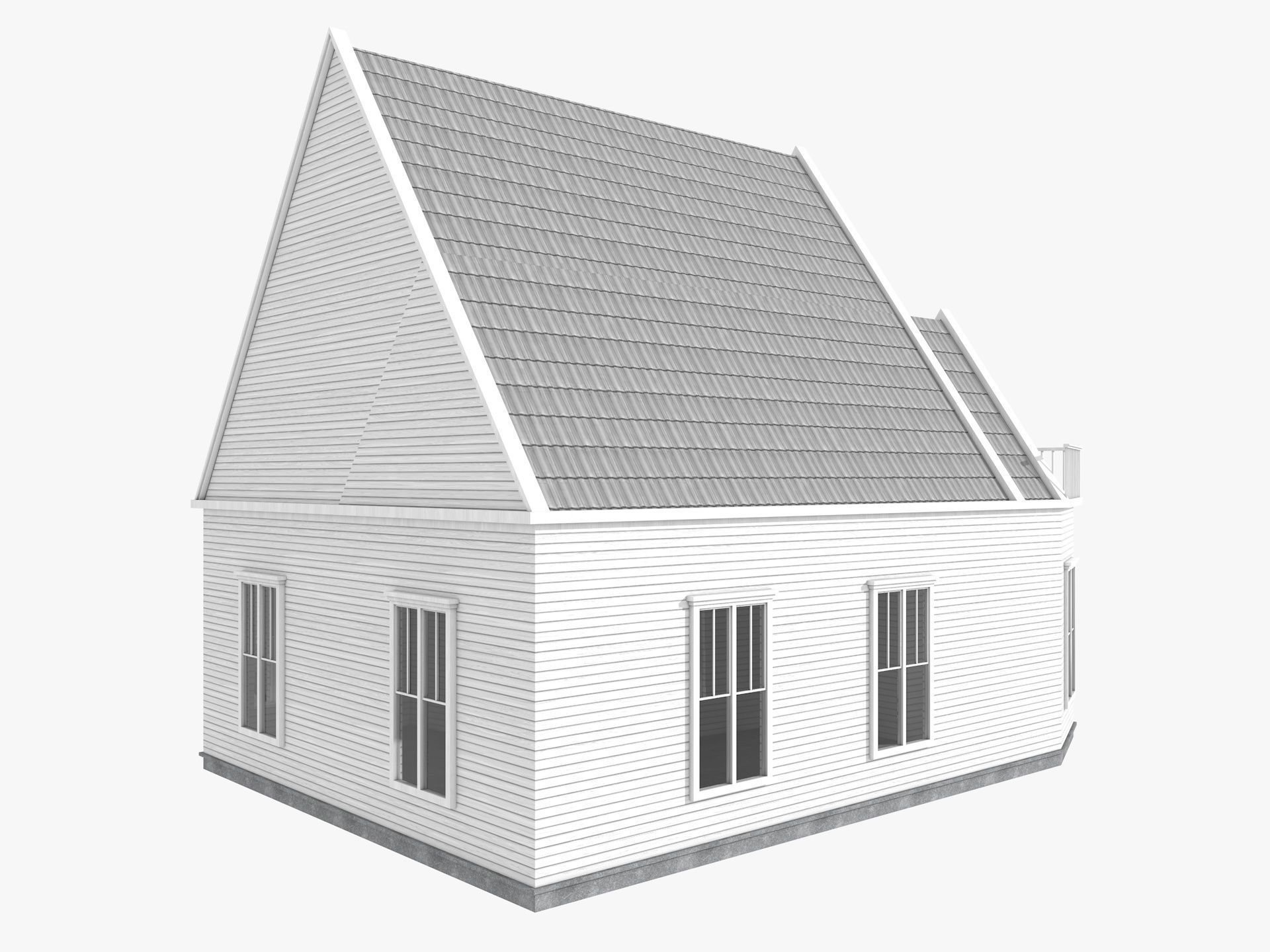  Five House Collection 3D model_16