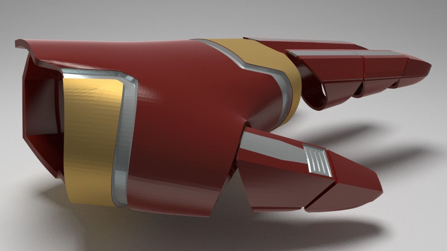 Iron Man Mk 46 hand models pack to 3d printing MK0046 Cosplay Free 3D print model_3