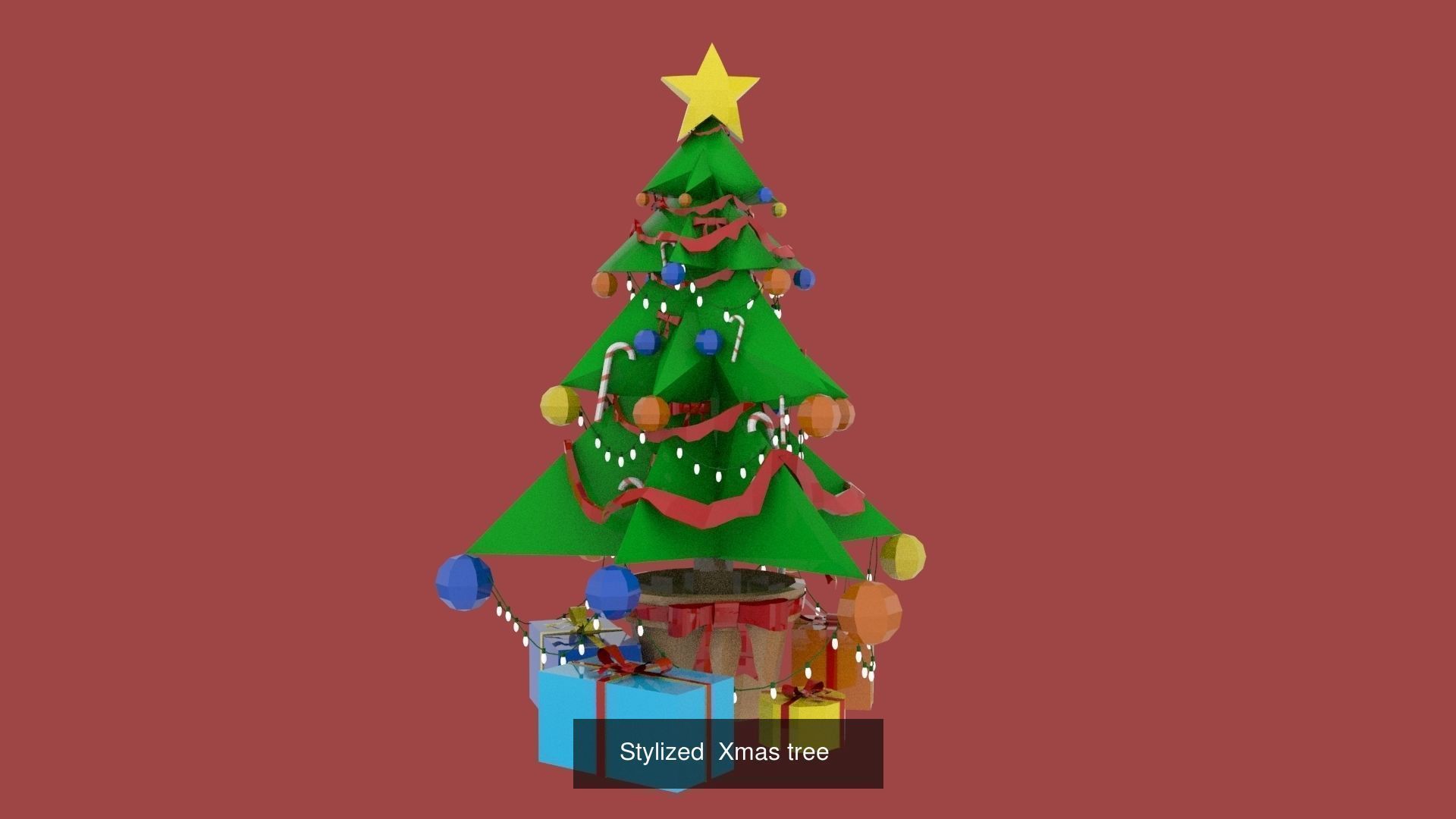 Xmas elements vol2 3D Model Collection_3