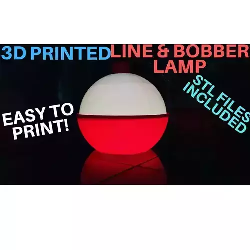 LINE AND BOBBER LAMP Free 3D print model