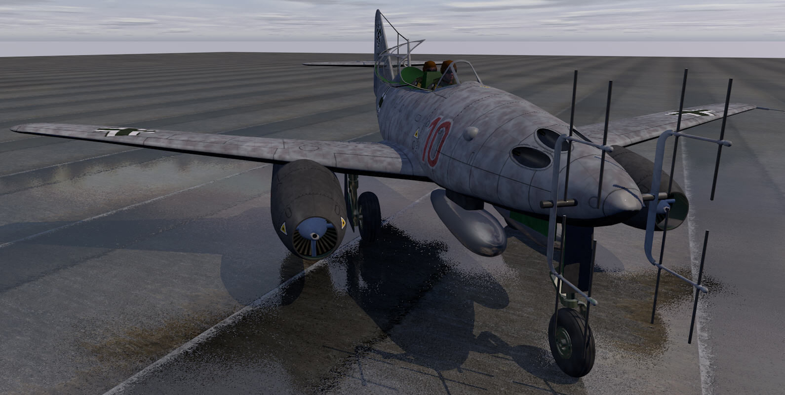 Messerschmitt Me-262B-1a Nachtjager 3D model_5