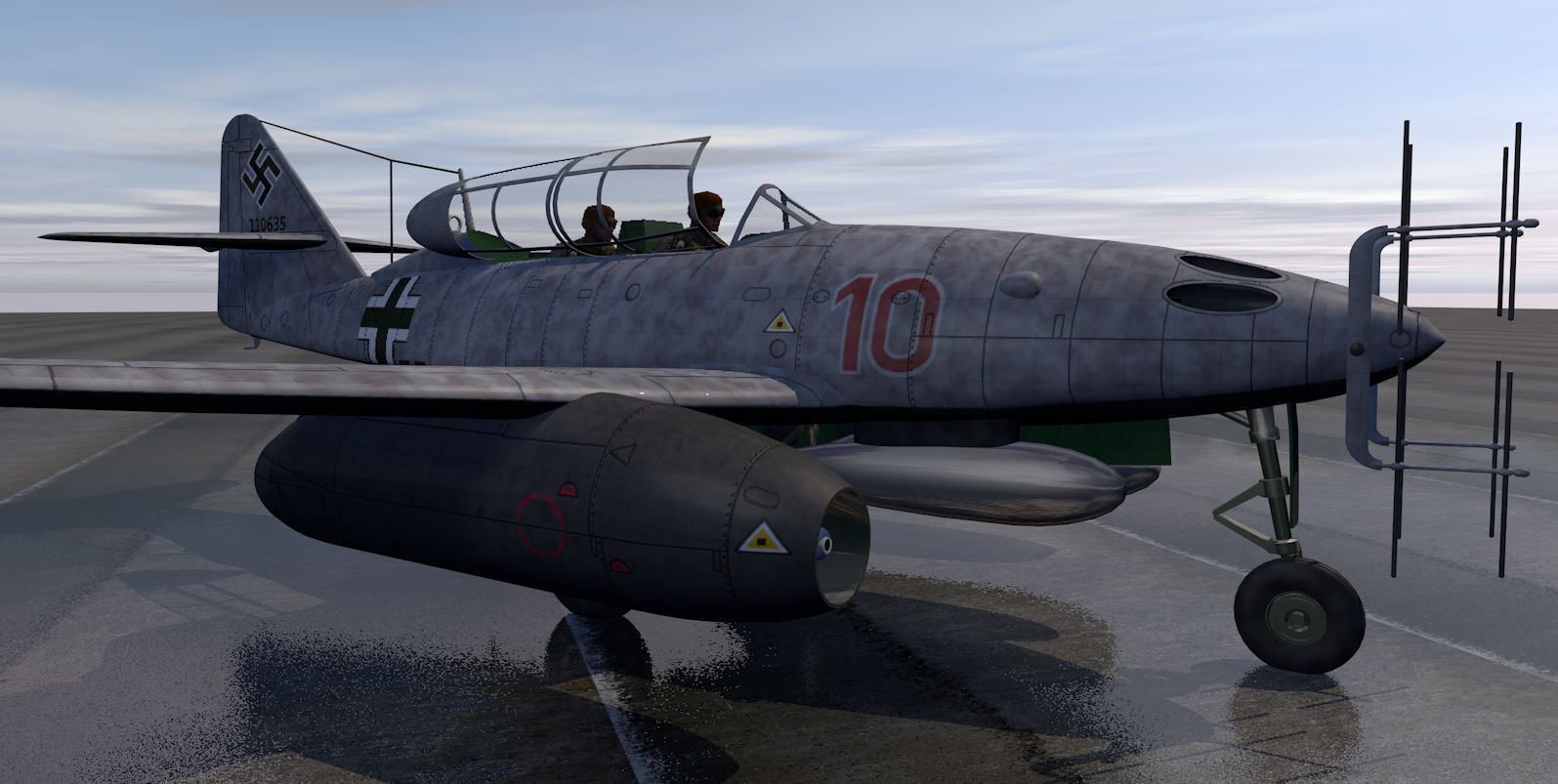 Messerschmitt Me-262B-1a Nachtjager 3D model_2
