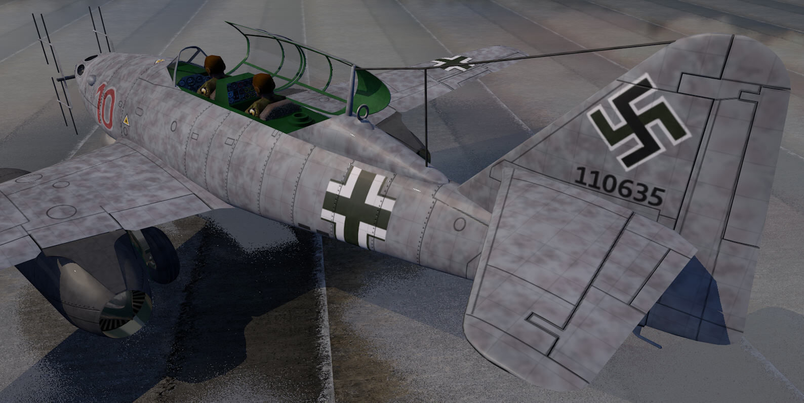 Messerschmitt Me-262B-1a Nachtjager 3D model_6