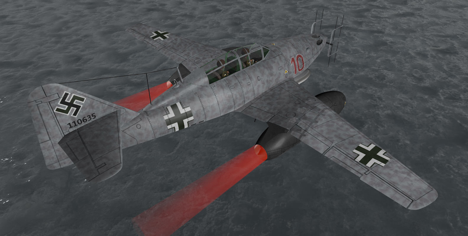 Messerschmitt Me-262B-1a Nachtjager 3D model_11
