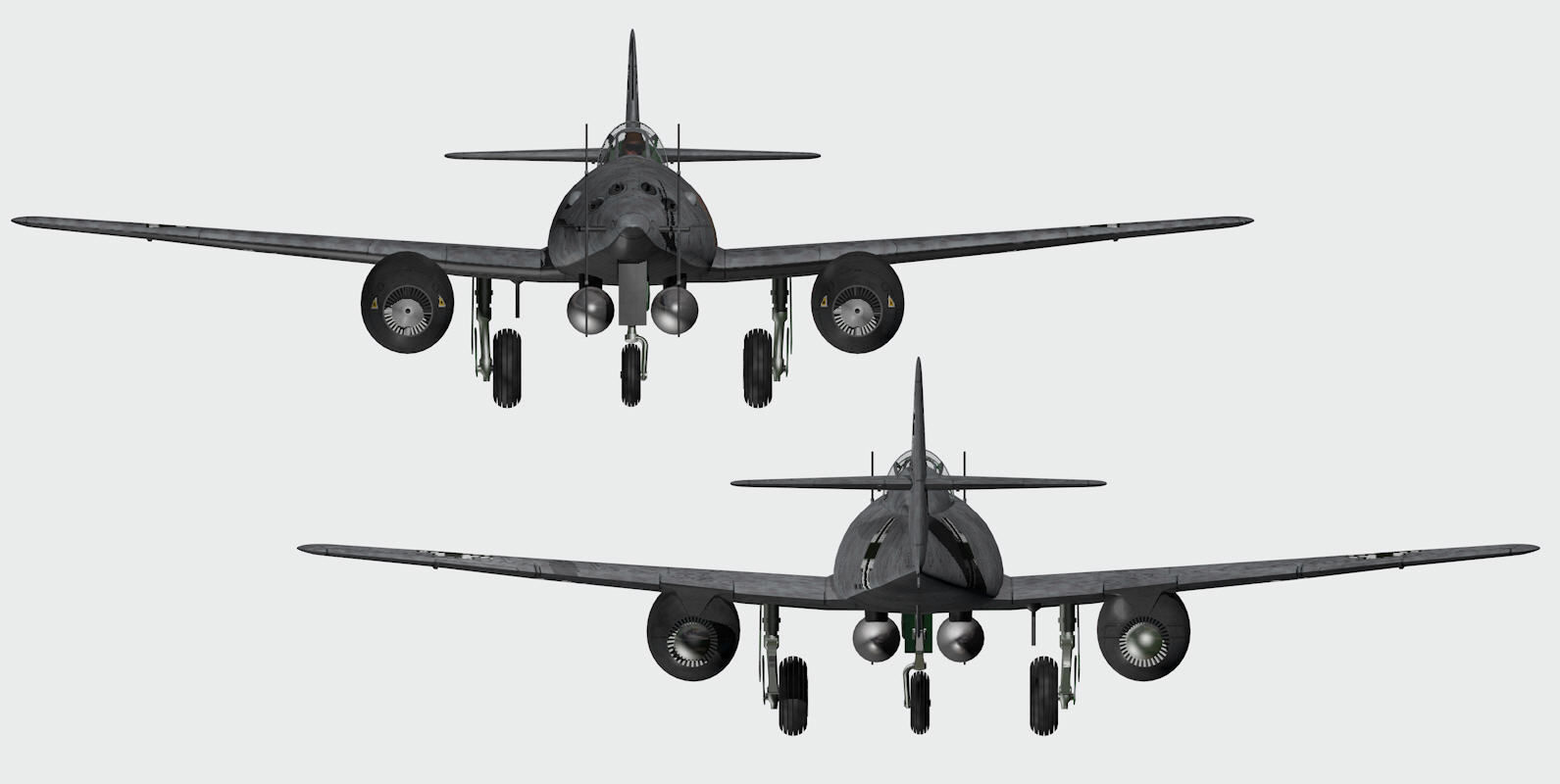 Messerschmitt Me-262B-1a Nachtjager 3D model_8