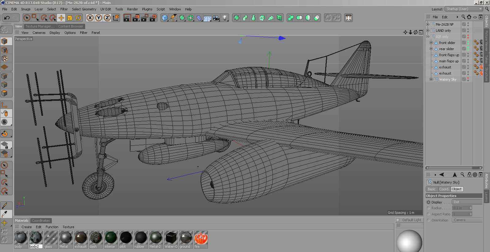 Messerschmitt Me-262B-1a Nachtjager 3D model_14