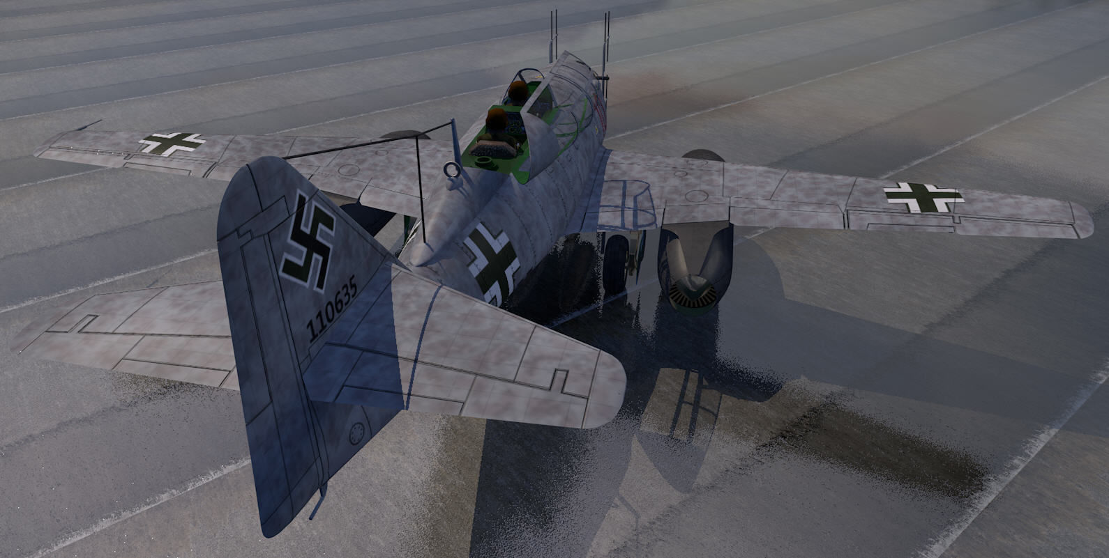 Messerschmitt Me-262B-1a Nachtjager 3D model_4