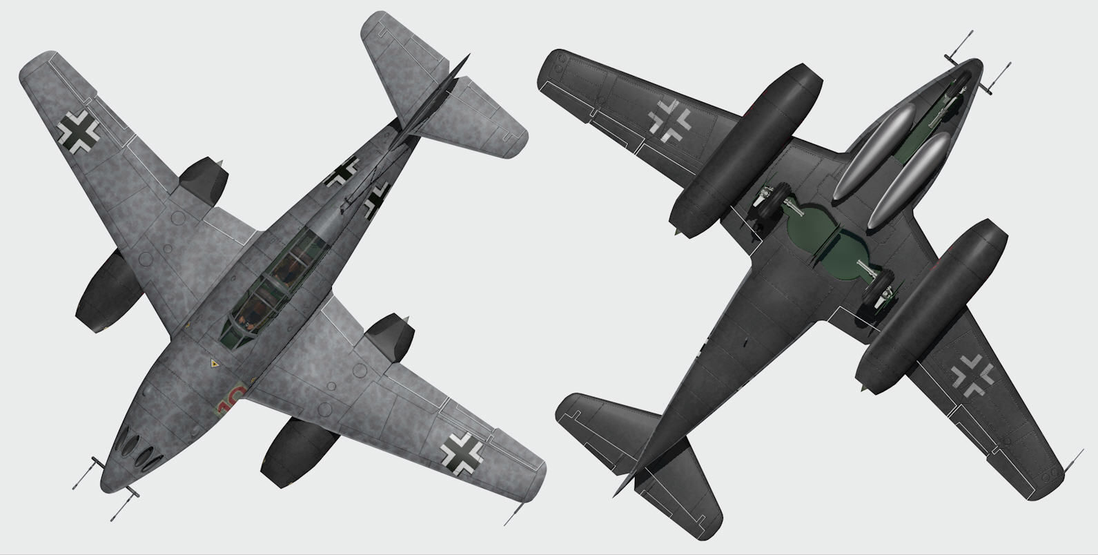 Messerschmitt Me-262B-1a Nachtjager 3D model_9