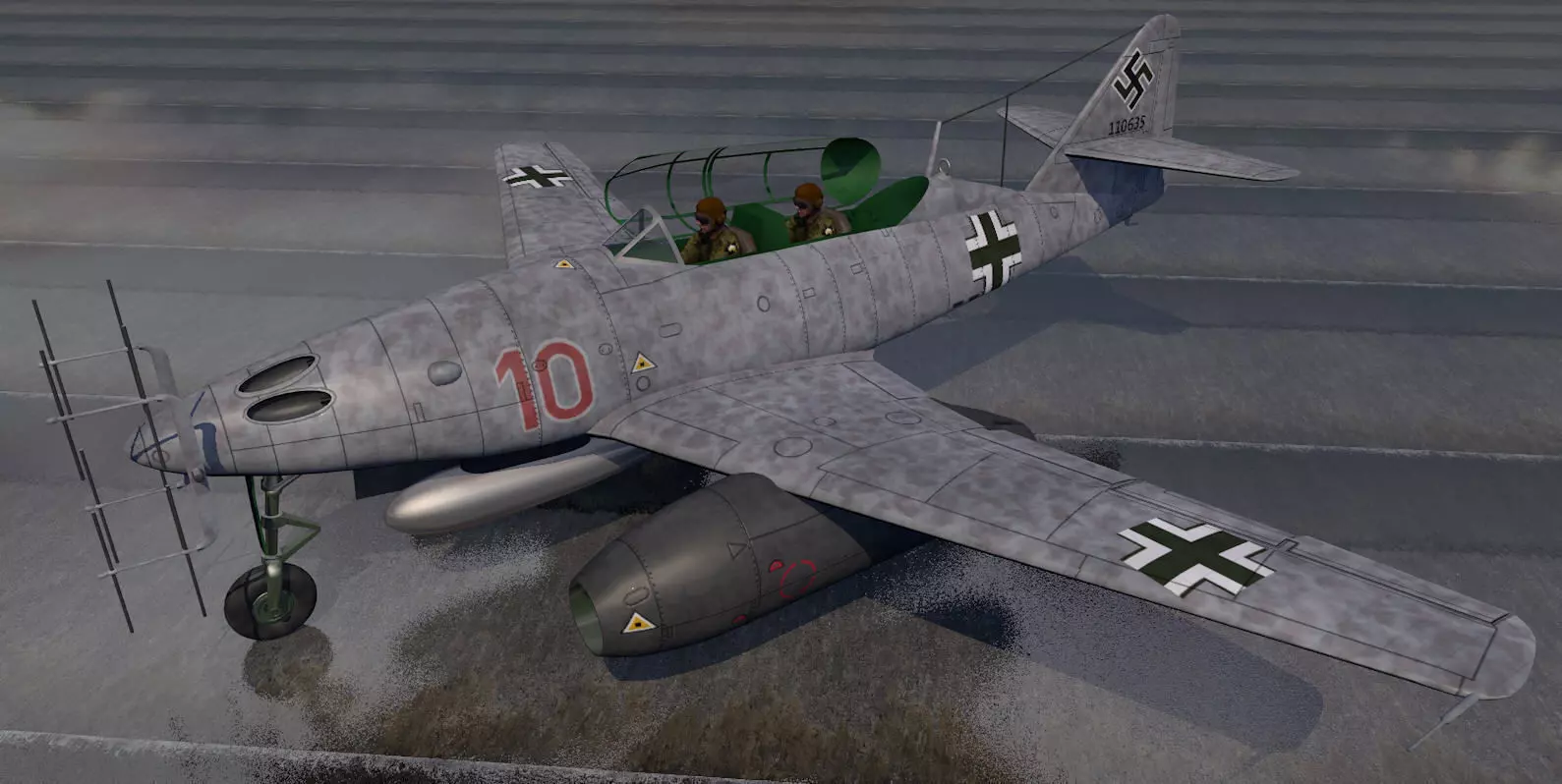Messerschmitt Me-262B-1a Nachtjager 3D model_0