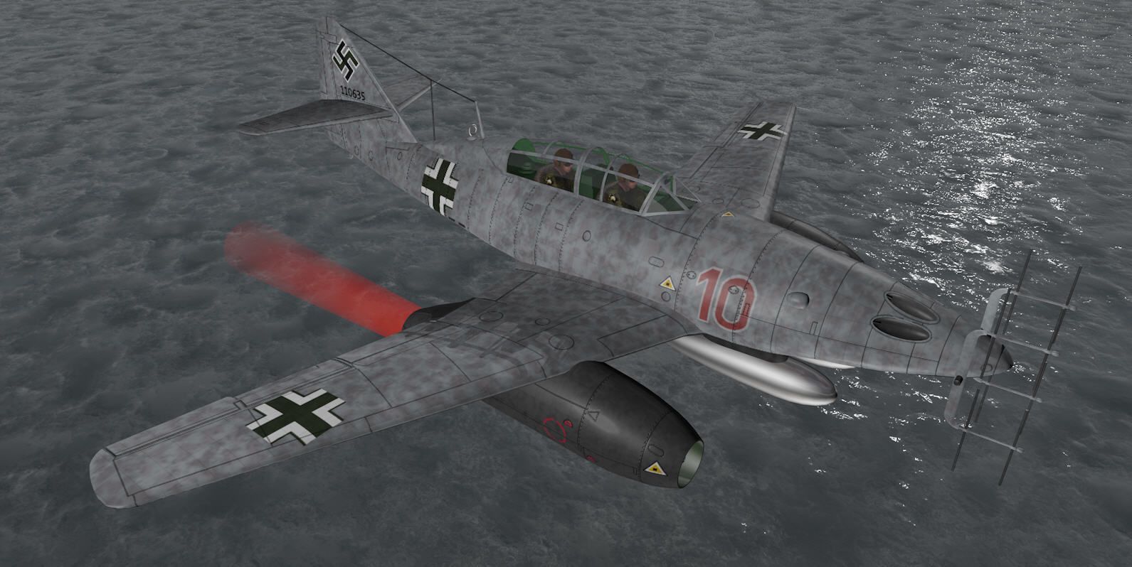 Messerschmitt Me-262B-1a Nachtjager 3D model_10