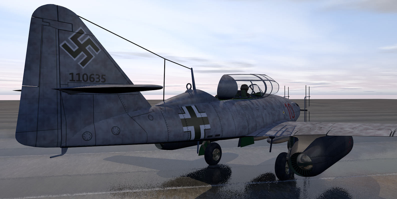 Messerschmitt Me-262B-1a Nachtjager 3D model_3