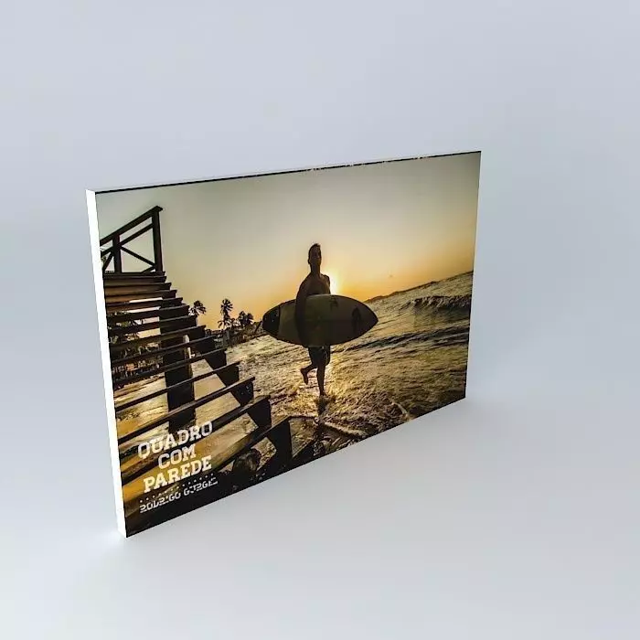 Culture photobook template - surfboard Free 3D model_0